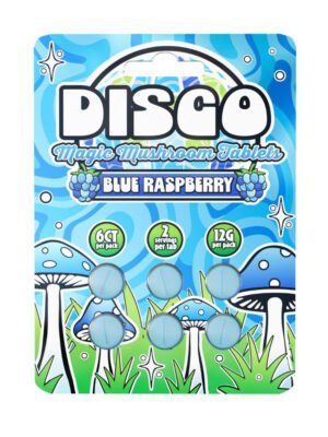 Disco Magic Mushroom Tablets Blue Raspberry