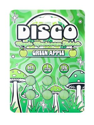 Disco Mushroom Tablets Green Apple