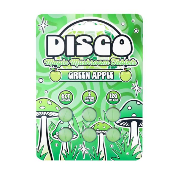 Disco Mushroom Tablets Green Apple