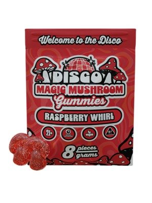 DISCO MAGIC MUSHROOM GUMMIES RASPBERRY WHIRL